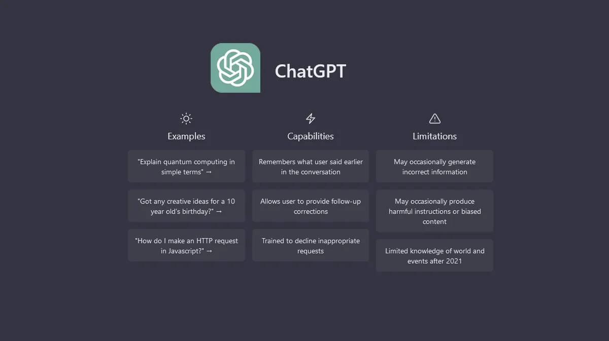 Pantalla de ChatGPT como herramienta de marketing digital